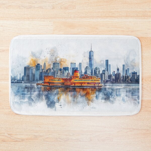 Item preview, Island Getaway: Commuters Boarding Ferries for Relaxing Escapes designed and sold by Mr-whiteBG.