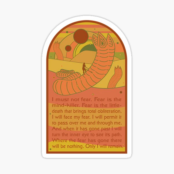 Item preview, Litany Against Fear. Retro Spice designed and sold by ScarlettRolfson.
