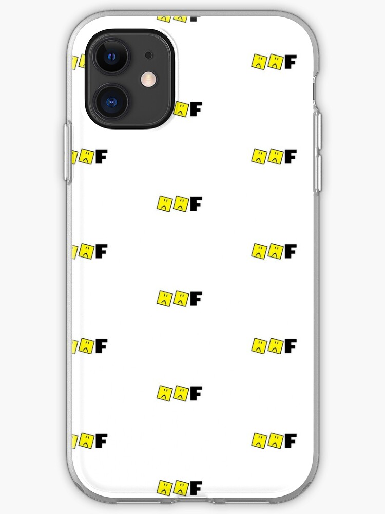 Roblox Oof Sad Face Iphone Case Cover By Hypetype Redbubble - roblox eat sleep play repeat zipper pouch by hypetype redbubble