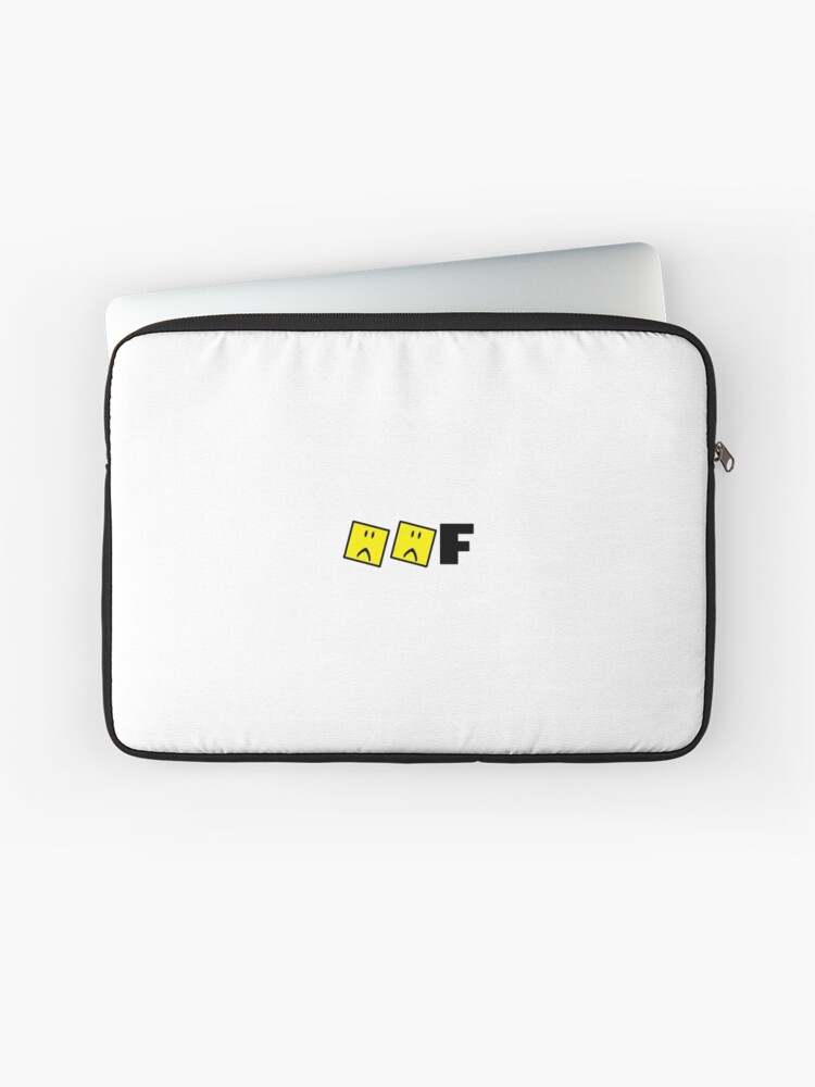 Roblox Oof Sad Face Laptop Sleeve By Hypetype Redbubble - roblox unhappy face
