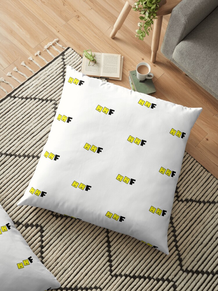 Roblox Oof Sad Face Floor Pillow By Hypetype Redbubble - sad oof roblox
