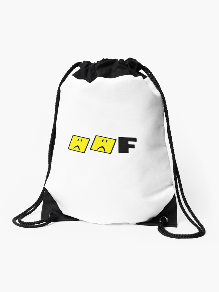 Roblox Oof Sad Face Drawstring Bag By Hypetype Redbubble - sad roblox face