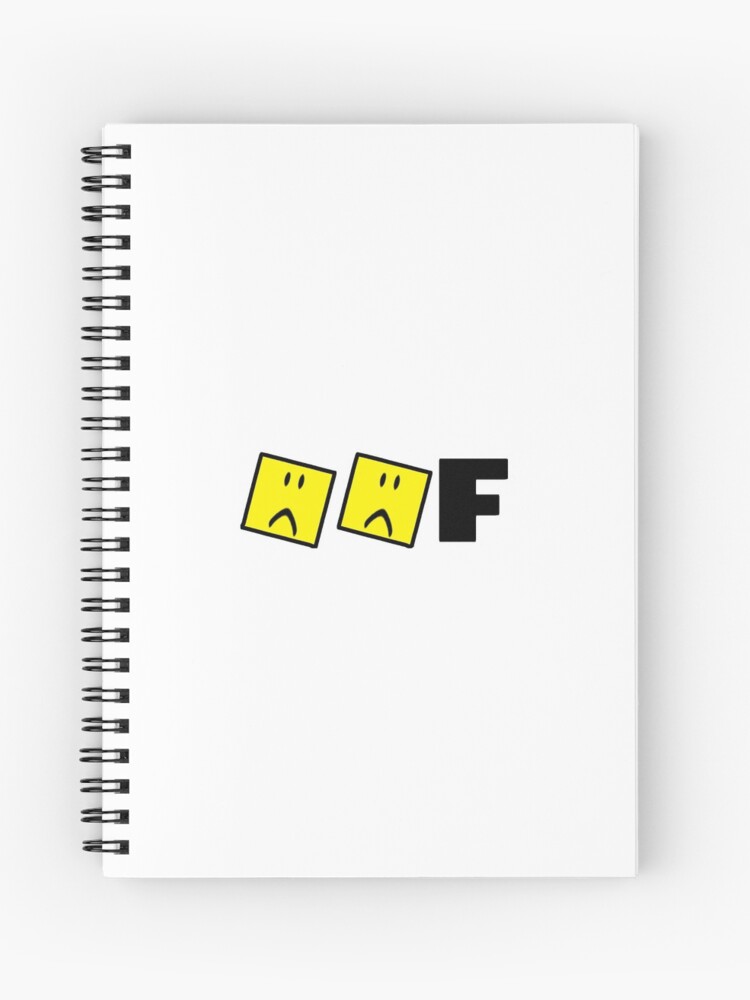 Roblox Oof Sad Face Spiral Notebook By Hypetype Redbubble - cute disappointed face roblox cute meme on meme