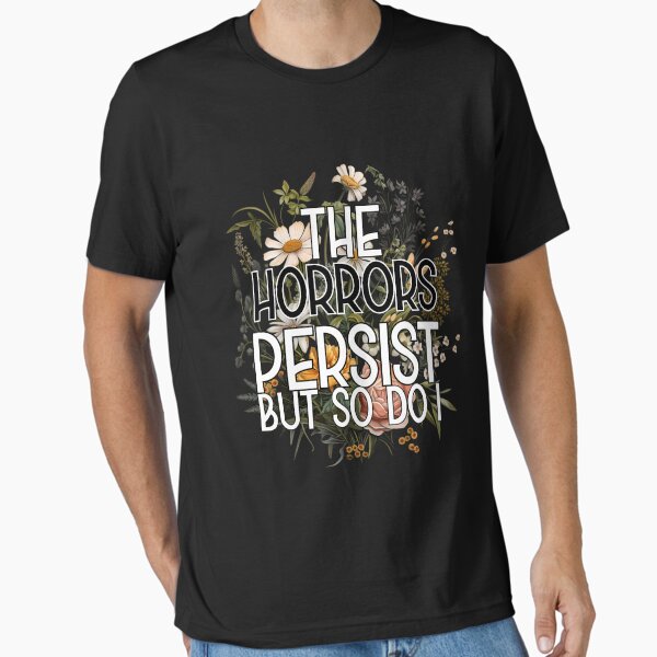 Vista previa del artículo con la obra «Los horrores persisten, pero yo también Flor de humor», diseñado y vendido por JaakkoPietikain.