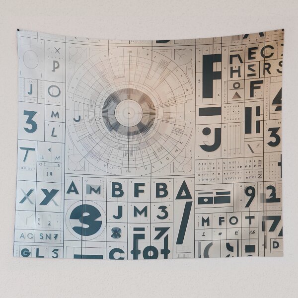Item preview, Alphanumeric Collage designed and sold by aminz4.