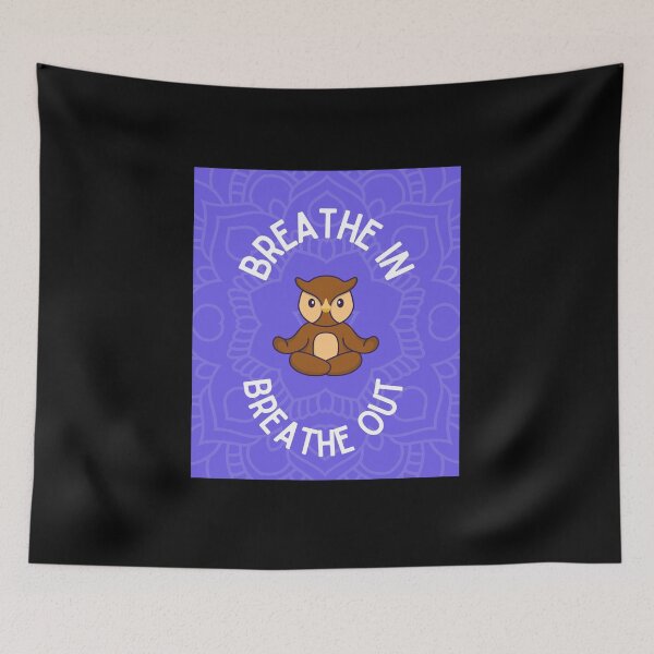 Item preview, Owl Yoga: Breathe In, Breathe Out designed and sold by musthavewords.