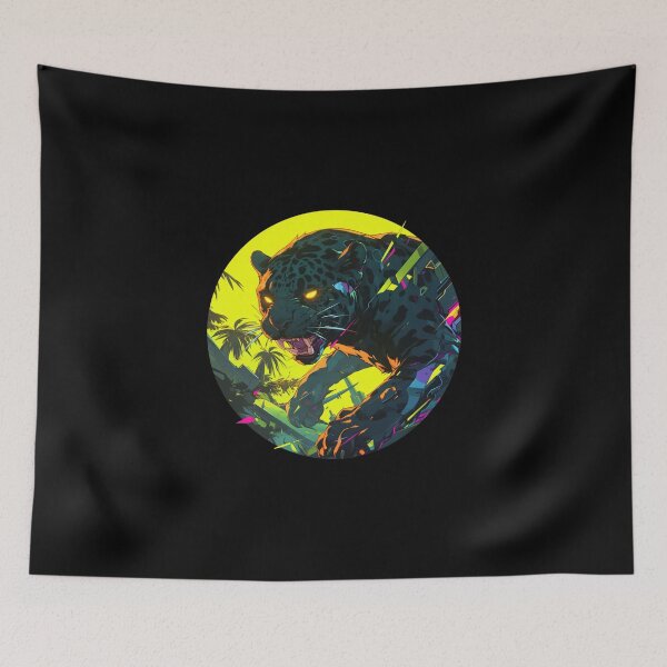 Item preview, Cyber Black Jaguar // Black Jaguar // Cool Animal // Cyber Animal // Future Animal Art // Animal Warrior // Animal Cute Art // Gaming Aesthetic stickers designed and sold by SMARTKIT  DESIGNAGENCY.