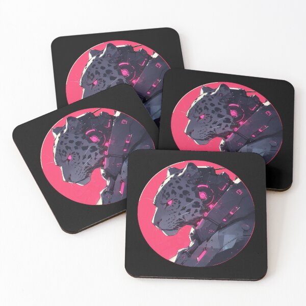 Item preview, Cyber Black Jaguar // Black Jaguar // Cool Animal // Cyber Animal // Future Animal Art // Animal Warrior // Animal Cute Art // Gaming Aesthetic stickers designed and sold by SMARTKIT  DESIGNAGENCY.