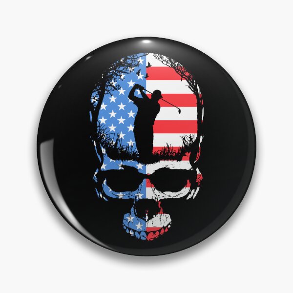 Item preview, 4th Of July Golf Golfer Skull USA Flag Sunset Halloween designed and sold by GrandeDuc.