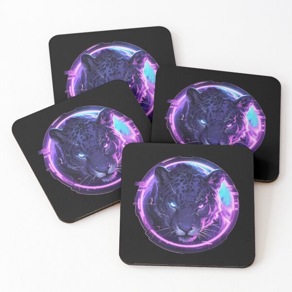 Item preview, Cyber Black Jaguar // Black Jaguar // Cool Animal // Cyber Animal // Future Animal Art // Animal Warrior // Animal Cute Art // Gaming Aesthetic stickers designed and sold by SMARTKIT  DESIGNAGENCY.