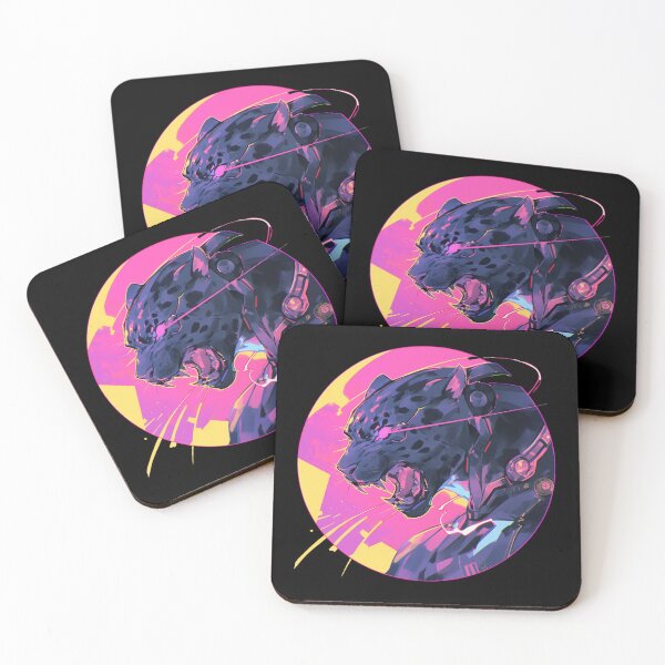 Item preview, Cyber Black Jaguar // Black Jaguar // Cool Animal // Cyber Animal // Future Animal Art // Animal Warrior // Animal Cute Art // Gaming Aesthetic stickers designed and sold by SMARTKIT  DESIGNAGENCY.
