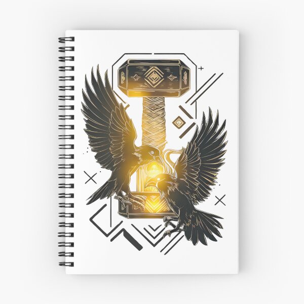 Item preview, Thor Hammer Mjölnir z Odin Ravens Hugin i Munin designed and sold by Zibis09.