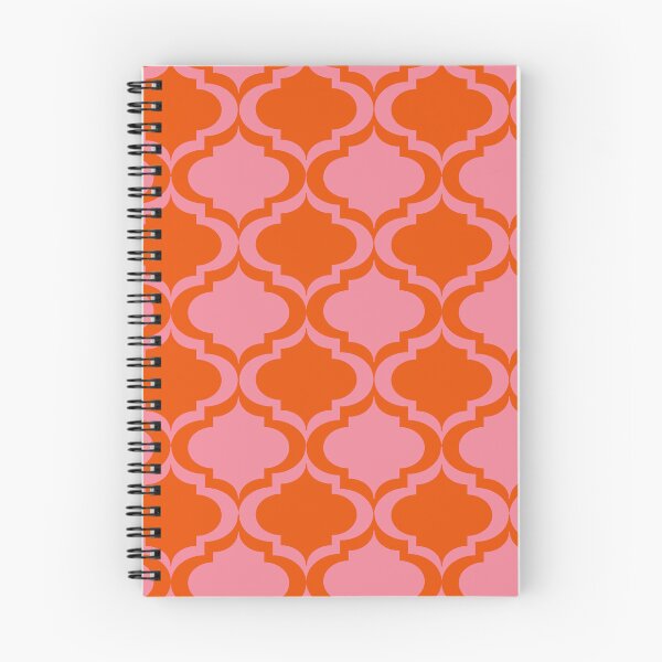 Item preview, Pink and Orange Moroccan Tile Trellis Pattern  designed and sold by Yasminepatterns .