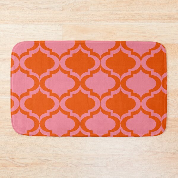 Item preview, Pink and Orange Moroccan Tile Trellis Pattern  designed and sold by Yasminepatterns .