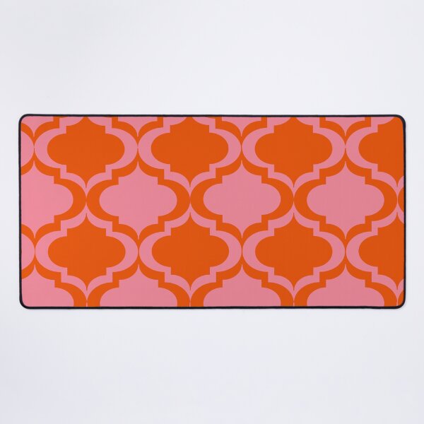 Item preview, Pink and Orange Moroccan Tile Trellis Pattern  designed and sold by Yasminepatterns .