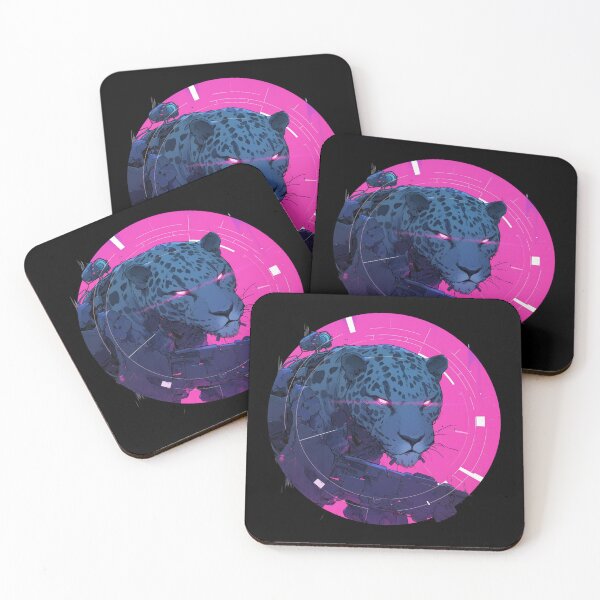 Item preview, Cyber Black Jaguar // Black Jaguar // Cool Animal // Cyber Animal // Future Animal Art // Animal Warrior // Animal Cute Art // Gaming Aesthetic stickers designed and sold by SMARTKIT  DESIGNAGENCY.