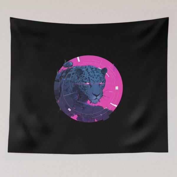 Item preview, Cyber Black Jaguar // Black Jaguar // Cool Animal // Cyber Animal // Future Animal Art // Animal Warrior // Animal Cute Art // Gaming Aesthetic stickers designed and sold by SMARTKIT  DESIGNAGENCY.