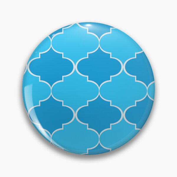 Item preview,  Blue and Turquoise Moroccan Tile Trellis Pattern  designed and sold by Yasminepatterns .