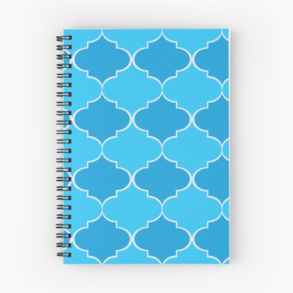 Item preview,  Blue and Turquoise Moroccan Tile Trellis Pattern  designed and sold by Yasminepatterns .