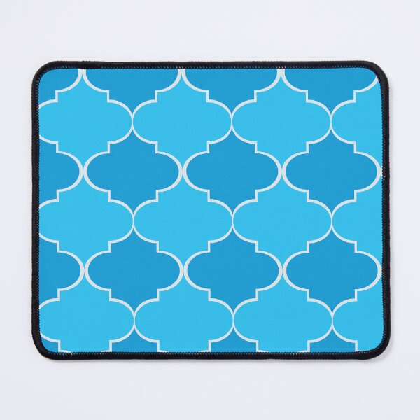 Item preview,  Blue and Turquoise Moroccan Tile Trellis Pattern  designed and sold by Yasminepatterns .