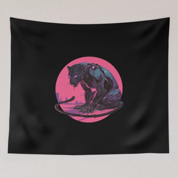 Item preview, Cyber Black Jaguar // Black Jaguar // Cool Animal // Cyber Animal // Future Animal Art // Animal Warrior // Animal Cute Art // Gaming Aesthetic stickers designed and sold by SMARTKIT  DESIGNAGENCY.