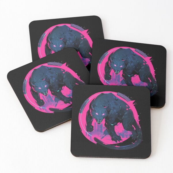 Item preview, Cyber Black Jaguar // Black Jaguar // Cool Animal // Cyber Animal // Future Animal Art // Animal Warrior // Animal Cute Art // Gaming Aesthetic stickers designed and sold by SMARTKIT  DESIGNAGENCY.
