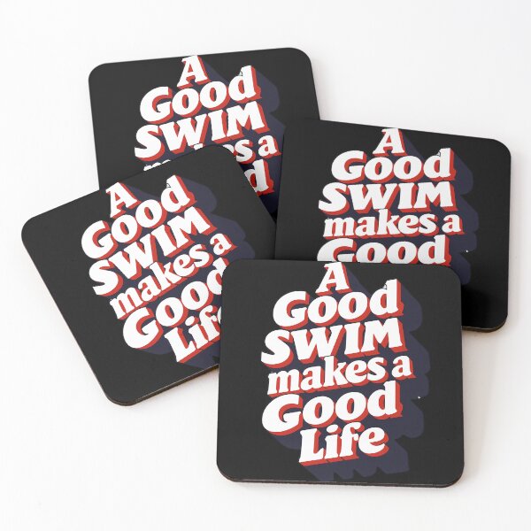 Item preview, Good Swim, Good Life Quote designed and sold by Zwembad Vergelijker.