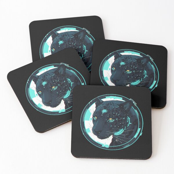 Item preview, Cyber Black Jaguar // Black Jaguar // Cool Animal // Cyber Animal // Future Animal Art // Animal Warrior // Animal Cute Art // Gaming Aesthetic stickers designed and sold by SMARTKIT  DESIGNAGENCY.