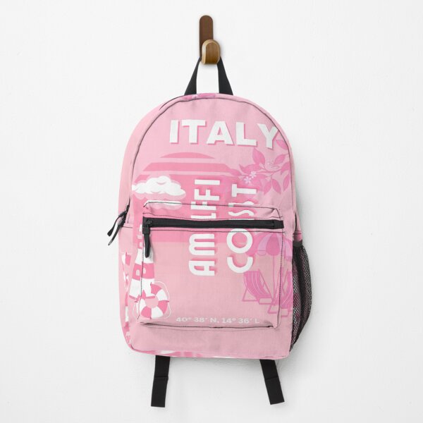 Item preview, Amalfi Coast, Travel Art, Pink designed and sold by Magic Love Art Print.