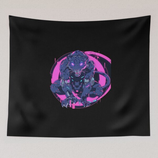 Item preview, Cyber Black Jaguar // Black Jaguar // Cool Animal // Cyber Animal // Future Animal Art // Animal Warrior // Animal Cute Art // Gaming Aesthetic stickers designed and sold by SMARTKIT  DESIGNAGENCY.
