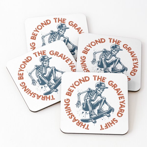 Item preview, Thrashing Beyond the Graveyard Shift - Skateboarding Design designed and sold by DesignedByMarty.