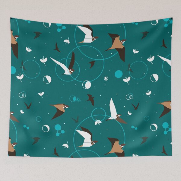 Item preview, Killdeer - Repeat Pattern Birds in Nature, Space designed and sold by Automeowtic.