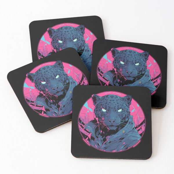 Item preview, Cyber Black Jaguar // Black Jaguar // Cool Animal // Cyber Animal // Future Animal Art // Animal Warrior // Animal Cute Art // Gaming Aesthetic stickers designed and sold by SMARTKIT  DESIGNAGENCY.