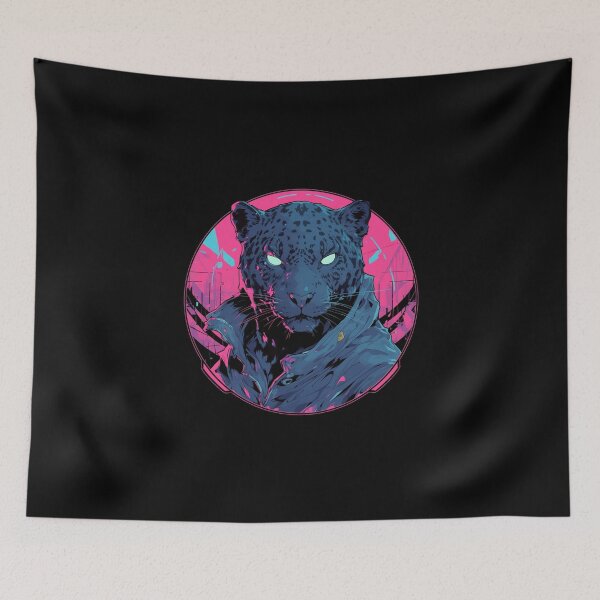 Item preview, Cyber Black Jaguar // Black Jaguar // Cool Animal // Cyber Animal // Future Animal Art // Animal Warrior // Animal Cute Art // Gaming Aesthetic stickers designed and sold by SMARTKIT  DESIGNAGENCY.