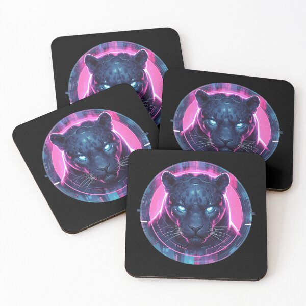 Item preview, Cyber Black Jaguar // Black Jaguar // Cool Animal // Cyber Animal // Future Animal Art // Animal Warrior // Animal Cute Art // Gaming Aesthetic stickers designed and sold by SMARTKIT  DESIGNAGENCY.