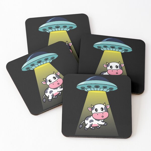 Item preview, Alien cow abduction flying UFO designed and sold by messy-nessie.