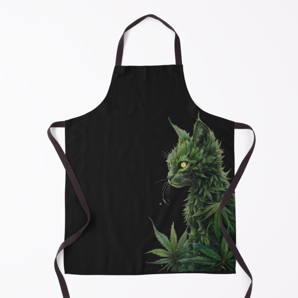 Item preview, Green Goddess: Cannabis Cat in Dark Fantasy designed and sold by AdesignTEE.