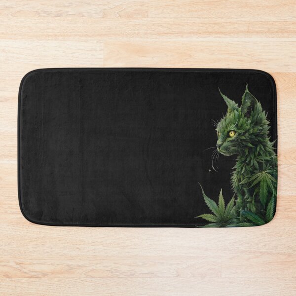 Item preview, Green Goddess: Cannabis Cat in Dark Fantasy designed and sold by AdesignTEE.