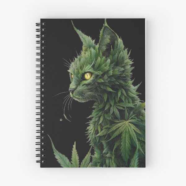 Item preview, Green Goddess: Cannabis Cat in Dark Fantasy designed and sold by AdesignTEE.