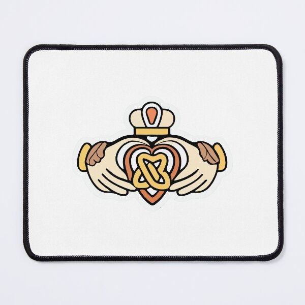 Item preview, Vintage Claddagh Ring and Celtic Knot Illustration designed and sold by NiftyWrx.
