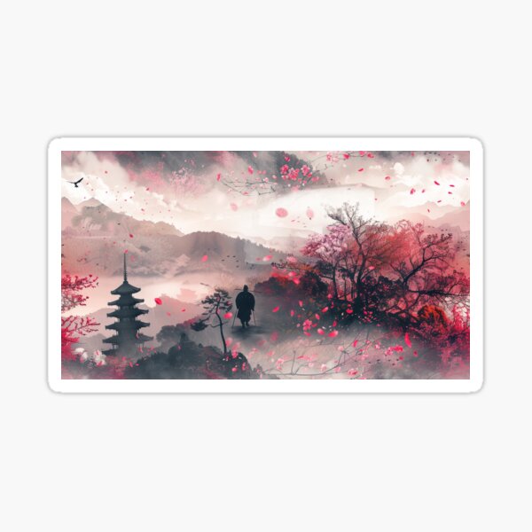 Item preview, Samurai's Journey: Cherry Blossom Trail designed and sold by plam50.