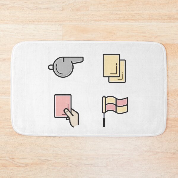Item preview, Soccer referee whistle, red, yellow cards and offside flag designed and sold by Sargatal.