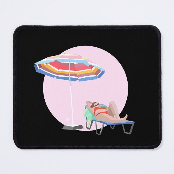Item preview, Woman on sunbed. Sun-Kissed Serenity. A Blissful Vacation Scene designed and sold by OsiPosiDesign.