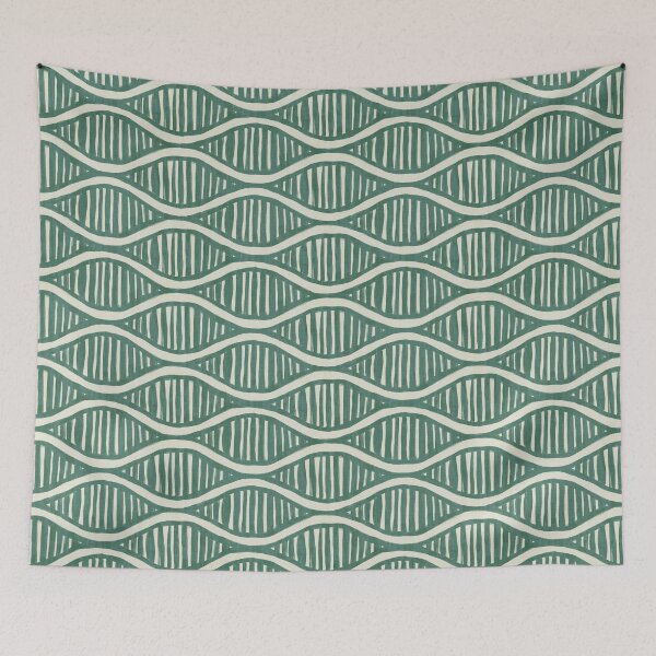 Item preview, Teal Green Waves designed and sold by marialindemann.