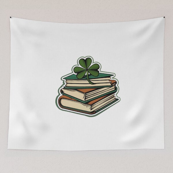 Item preview, Rustic Irish Books and Clover Blossoms designed and sold by NiftyWrx.