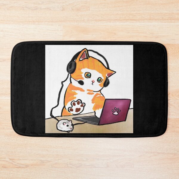 Item preview, Work from home cat designed and sold by catcurio.