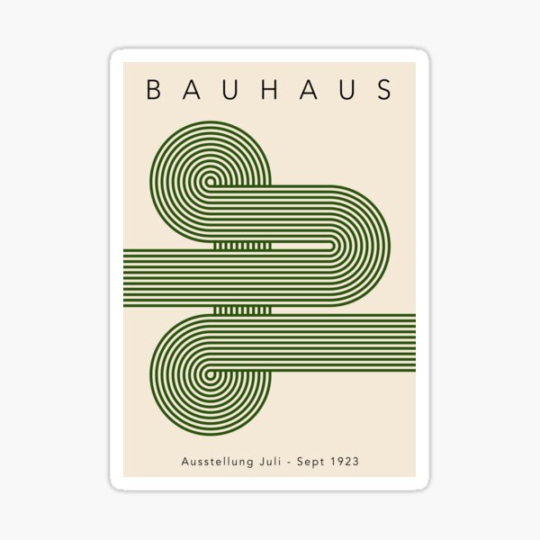 Item preview, Green Modernist Bauhaus  designed and sold by NicolJay.