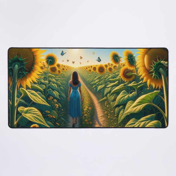 Aperçu de l'œuvre Une promenade dans le champ de tournesols créée et vendue par M-Y-A-R-T-.