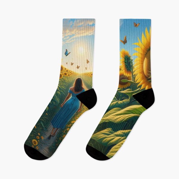 Item preview, A walk through the sunflower field designed and sold by M-Y-A-R-T-.