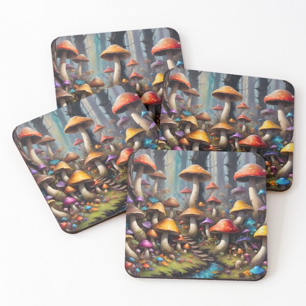 Item preview, Colorful Mushrooms designed and sold by Jeremy Crotty.